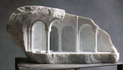 mymodernmet:  British artist Matthew Simmonds carves historic architectural structures into blocks of marble and stone, producing unique and intricate sculptures. 