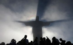 Standing in His shadow (Christ the Redeemer statue, Corcovado Mountain, Rio de Janeiro, Brazil)