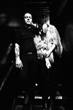rickrodneyphoto:  King Dude &amp; Chelsea Wolfe backstage @ the Echo • Los Angeles 2013
