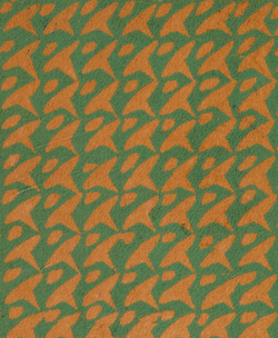 nemfrog:  Orange and green patter. Book cover detail. 1932. Source.
