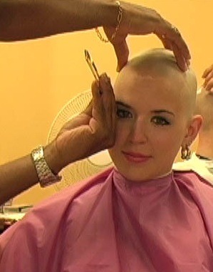 Women Being Shaved Bald 83
