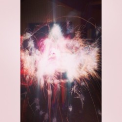 Sparkler fun. I had to work most of the night so I didn&rsquo;t get to celebrate. I will be tonight though! 🇺🇸✌️