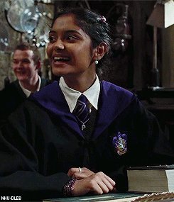nhu-dles:  Little Missing Moments - Padma Patil the RAVENCLAW  &ldquo;He looked hopefully towards the little group of Ravenclaws, to Padma, Michael, Terry and Cho, but it was Luna who answered, perched on the arm of Ginny’s chair.”  