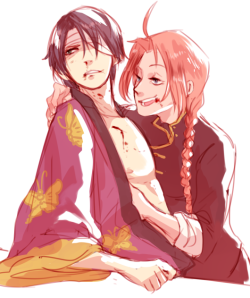 smaskvxn:  TAKAUGLY AND KAMUI FOR MADISON CAUSE SHE DREW ME BEAUTIFUL SAKAGINS AND IM GOING TO  S H I T