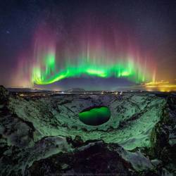 Colorful Aurora over Iceland #nasa #apod #aurora #northernlights #atmosphere #ionized #particles #solarwind #constellation #constellations #bigdipper #stars  #star #polaris #pleiadesstarcluster  #interstellar #milkyway #galaxy #intergalactic #universe