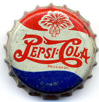 klappersacks:  Pepsi-Cola Bottle Cap, 1940’s by Roadsidepictures on Flickr.