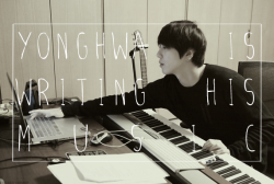 jaggedbiorhythm:  Yonghwa hyung is writing his music, even when he’s sleeping - Jonghyun 