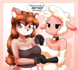 alfa995:   Commission for GigabyteMemory. I’d beep beep that sheep… Lewd version on   Patreon!   X3