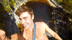famousmeat:  Zac Efron strips off on NBC’s Running Wild with Bear Grylls