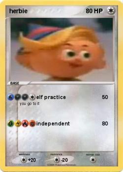 so happy to see elf practice become a meme, I finally feel validatedhave this pokemon card I made back in high school