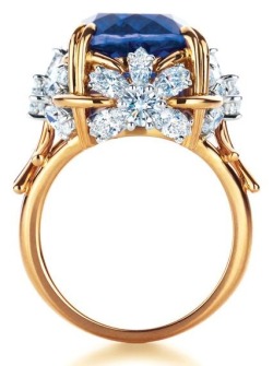 baublebible:  Tiffany &amp; Co Schlumberger Flower ring with tanzanite and diamonds. 