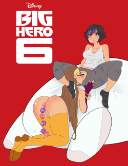 npcxxx:  Big Hero 6- GoGo and Honey Lemon.I should have drawn this right after I saw the movie…I guess I got distracted by other things? Anyway, go see it tomorrow. It’s really good!Have multiple versions of the same picture because I’m super indecisive!R
