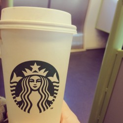 Starbucks on a cold morning. #perfection 😬💚☕️ #Starbucks #coffee #caffeinatedbeverage