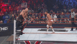 dailywrestling:  One of the worst but most creative table match finishes ever