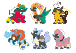 wolfiboi:  Furfrou CoatsKeep seeing all these Pokemon variations so I decided to do Furfrou’s trims based on different Pokemon! Plus rainbow colours :3Hawlucha/ Florges/ Girafarig/ Keldeo/ Wartortle/ Snubbull
