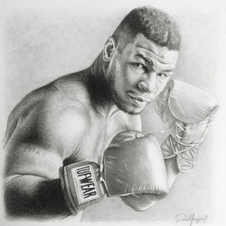 pencilfingerz:  I drew Mike Tyson today.