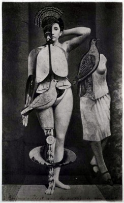 Max Ernst - Santa conversazione, 1921. Dédicacé à Benjamin Péret.