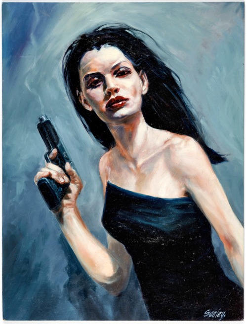 Dave Seeley - Woman with Gun, undated.