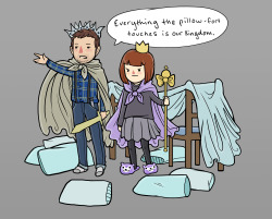daddyraven:  magicalteatime:  In the game of pillow fort, you win or you die.   @princesslovesherdaddy