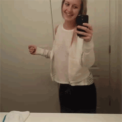 gingerbanks:  More naughty flashing in my moms bathroom :) Send me an ask if you want to check out my cam, its insanely hot and you will not regret asking :) 