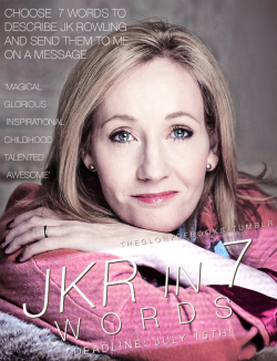 thegloryofbooks:  Words cannot describe JK Rowling but we can try!  &lsquo;Words are, in my not-so-humble opinion, our most inexhaustible source of magic.&rsquo; As you know, next Friday I’m meeting JK Rowling in Harrogate (England) at the signing
