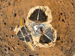 npr:  Twenty years ago Tuesday, a plucky little probe named Pathfinder landed at Ares Vallis on the surface of Mars.It didn’t land in the traditional way, with retrorockets firing until it reached the surface. No, Pathfinder bounced down to its landing
