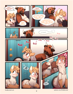 braeburned:Page 9! C'mon buddy, what were you expecting? (posted a week ago at www.patreon.com/braeburned !) Pre-update bump!