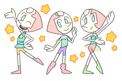 mimiko335: I drew Attack The Light style Current Pearl, Young Pearl, Debut outfit Pearl! アタックザライトの絵柄の現在のパール、若いパール、最初に出てきた時の服のパールを描いてみた！ 
