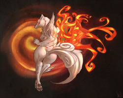 atryl:  Amaterasu - for my friend Ace-WIndham.  Reblogging here because why not. For the sexyness.