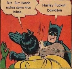 two-wheelsouljourn:  It doesn’t matter what you ride, it only matters that you ride. I like and appreciate all brands and types of bikes…but this is still pretty funny. 