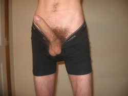 undie-fan-99:  This guy use to post some of the hottest pics. I think he closed his Tumblr down. Always had great bulge shots in his Hanes boxerbriefs. In fact, that was all he wore I believe.   Fuck yea