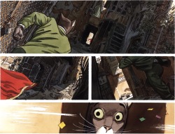 medacris:  ginchiest:  Juanjo Guarnido’s watercolours from Blacksad: A Silent Hell  This comic is amazing, and I cannot sing its praises enough. I only have Volume 1, which doesn’t contain this story, but I definitely plan to buy it at some point.