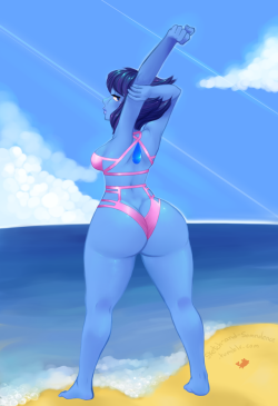 sketch-and-somnolence: Lapis Lazuli commission!  I also did a nude and tan line version, enjoy!  ;9