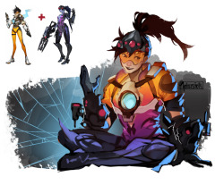 8foldhero:  velocesmells:  Some Overwatch fusions! I don’t know what I’m doing  YOOO 