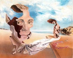 paperimages:  James Gleeson, We Inhabit the Corrosive Littoral of Habit, 1940. Oil on canvas.    National Gallery of Victoria. This painting has also been incorrectly attributed to Salvador Dali.  Surrealism is the bombbbb ohmygod