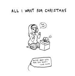 heylaurak:  Hark a vagrant - All I want for Christmas by Kate Beaton 