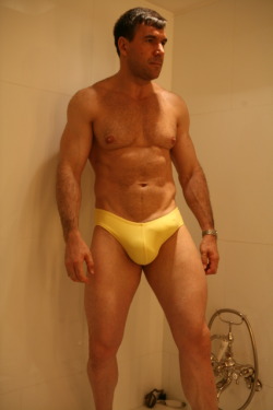 chpumper:  siliconelover:  Silicone or what?  nice daddy   He is one handsome, hairy, sexy man and with an awesome silicone cock - WOOW