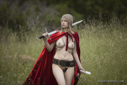 baremaidens:  The White Shield is low on Magice and asks Brea to replenish it.  The experience leaves her exhausted. Art + Fantasy + Sex = BareMaidens.Com Brea of Nyce is played by Bree Daniels, a beautiful person who loves the outdoors, gaming, and