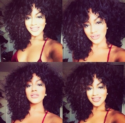 Afro kinky curly human hair wig