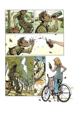 davechisholmmusicandcomics:  racortesl:  fuckyeahcomicsbaby:  “The Ride” by Rodolphe Guenoden  wow  this is FANTASTIC! 