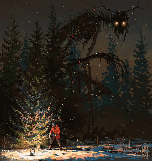 ex0skeletal-undead:  Christmas Tree // Christmas Wonders by  Boris Groh  