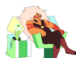 phoenixkenny:  Somehow, Jasper being in the role of Zapp Brannigan is so freaking hilarious to me. And Peridot as Kif.