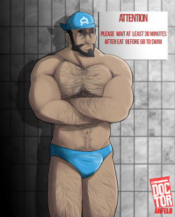 doctor-anfelo:  You may be the king of the ocean but you still need to wait your 30 minutes after eat to go back to swim By: Doctor-Anfelo[Facebook] [Patreon]