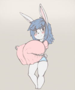 angstrom-nsfw:  kendalljt:   Molly[Fan Art] @angstrom-nsfw I’ll try harder next time dude but I still hope you like it =w= Just a little…bunnied out I realized during this. Enjoy~   Don’t worry about it, this is a super cute bun! Thank you :&gt;