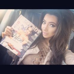 Yay just received copies of my latest #playboy magazine @playboyvzlaoficial . #covergirl #centerfold . I LOVE all my playboy family 💗🐰 double December &amp; January winter edition . by chloe.khan