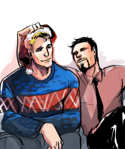 ironfries:  happyholidays.png :D tony you’re not doing it right, where is your itchy sweater? 