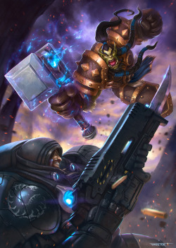 Heroes of the Storm contest: Thrall vs. Raynor by rafater 