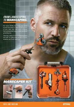 momnar:  heartlesskuma:  SHAVING IS FOR PUSSIES!   WHAT YOU NEED IS A FUCKING FACE-LAWN MOWER!   WANT TO TRIM YOUR MOUSTACHE?   HOW ABOUT A GODDAMN CHAINSAW?   SNIP YOUR NOSEHAIRS WITH A WEED WHACKER!   IT’S THE MOST TESTOSTERONE FILLED SHAVING KIT