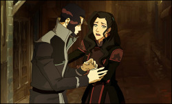 kavos-plz:  Omg a super secret screencap (that I made)  of Asami dealing with a drunk Tahno. Edit: unfiltered version  HEADCANONS AND FIC IDEAS, GO