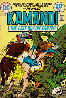 Kamandi No. 14 (DC Comics, 1974). Cover art by Jack Kirby.From Orbital Comics in London.